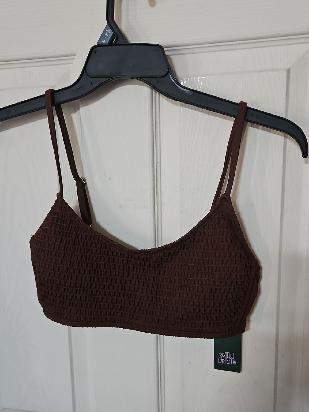 WILD FABLE WOMEN'S BROWN BIKINI TOP: NEW WITH TAGS: SIZE L (12-14)